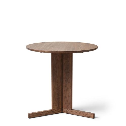 Form & Refine Trefoil Round Table Ø: 75 cm - Røget Eg