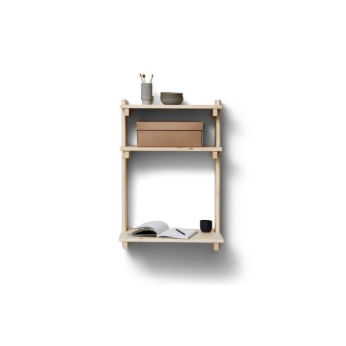 Form & Refine Beam Wand-Büroregal m. 3 Regale B: 60 cm – Kiefer 