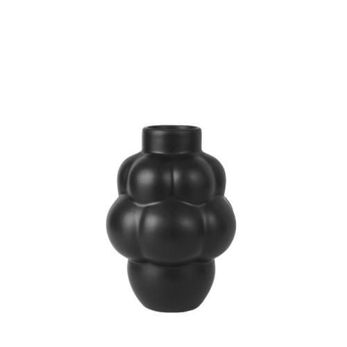 Louise Roe Balloon Vase #04 Petit H: 18 cm - Ink Black 