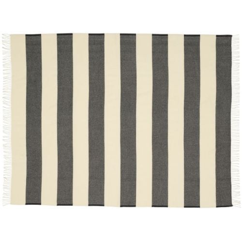 Silkeborg Uldspinderi The Sweater Plaid 130x190 cm - Schwarz