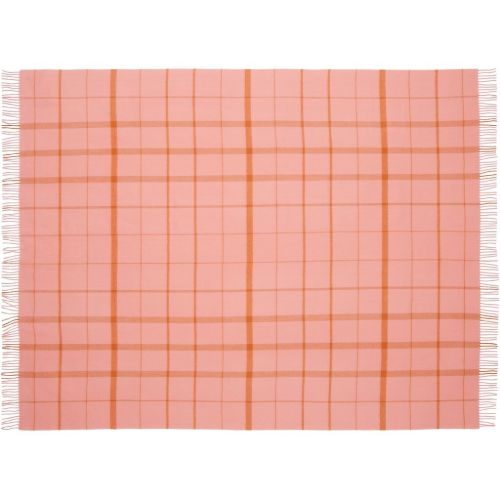 Silkeborg Uldspinderi Warp and Weft Love Plaid 130x190 cm - Koralle/Bernstein