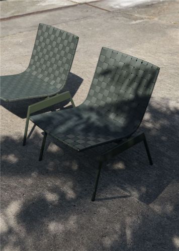 &Tradition Ville AV44 Outdoor Loungesessel SH: 40 cm - Bronzegrün