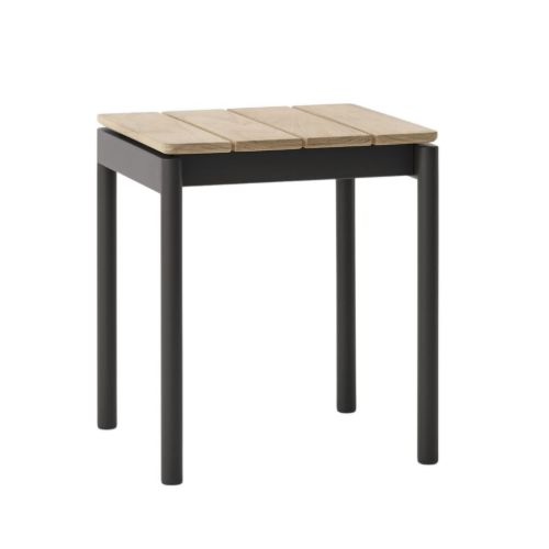 &Tradition Ville AV47 Outdoor Stool H: 46 cm - Wam Black/Teak 