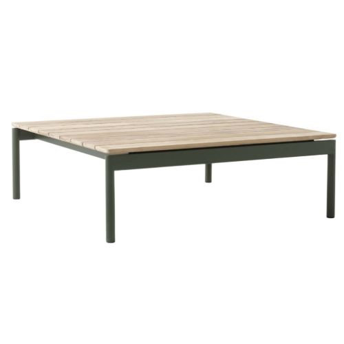 &Tradition Ville AV50 Outdoor Sofabord 90x90 cm - Bronze Green/Teak 