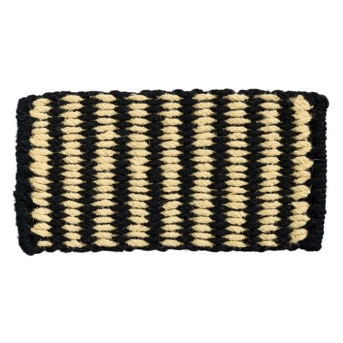 HAY Coco Door Mat Stripe 80x40 cm - Black/White