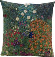 Bild von Poulin Design Gustav Klimt Kissen 48x48 cm – Blumengarten