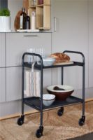 Bild von OYOY Maki Trolley 70x37,5 cm - Stahl/Sort