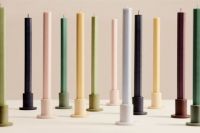 Bild von HAY Square Candle 4er Set H: 24 cm - Pastell