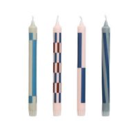 Bild von HAY Pattern Kerze Ø: 2,2 cm 4 stk - Pink and Blues Set