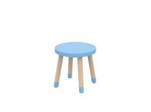 Bild von Flexa Dots Hocker Ø: 30x30 cm - Blauer Himmel