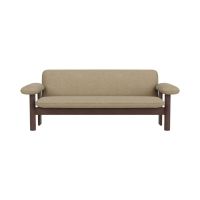 Bild von Audo Copenhagen Brasilia Sofa H:68 cm B:181 cm T:77 cm - Dunkel gebeizte Eiche/Beige