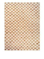 Bild von Ferm Living Check Woll-Jute-Teppich 200x300 - Cremeweiß/Natur