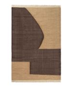 Bild von Ferm Living Forene Teppich 140x200 cm - Hellbraun/Schokolade