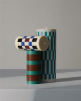 Bild von HAY Säulenkerze Klein H: 15 cm - Cremeweiß und Rot