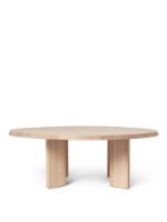 Bild von Ferm Living Tarn Couchtisch Ø: 108,1 cm - Weiß geölte Buche