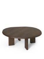 Bild von Ferm Living Tarn Couchtisch Ø: 108,1 cm - Dunkel gebeizte Buche