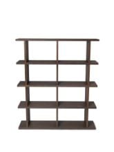 Bild von Ferm Living Kona Bücherregal 2x4 H: 141 cm - Dunkel gebeizt