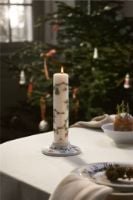 Bild von Kähler Hammershøi Weihnachtskalenderkerze 2024 H: 25 cm – Weiß mit Dekoration
