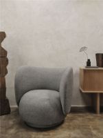 Bild von Ferm Living Rico Lounge Main Line Flax SH: 41 cm - MLF63 Navy