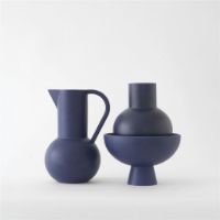 Bild von raawii Strøm Große Vase H: 24 cm – Blau