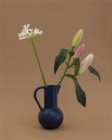 Bild von raawii Strøm Große Vase H: 24 cm – Blau