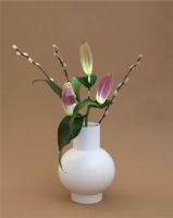 Bild von raawii Strøm Große Vase H: 24 cm – Vaporous Grey