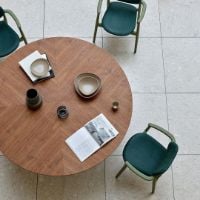 Bild von Ro Collection Star Table Esstisch Ø: 160 cm – Linoleum/Nero