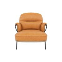 Bild von Fogia Lyra Chaiselongue H: 90 cm - Vintage Cognac