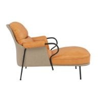 Bild von Fogia Lyra Chaiselongue H: 90 cm - Vintage Cognac