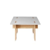 Bild von Eberhart Furniture Arnold H: 38 cm - Dunkler Beton / Dunkle Eiche