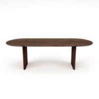 Bild von Sibast Furniture No 7 Dining Table Oval L: 200 cm - Mørkolieret Eg