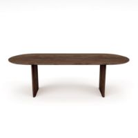 Bild von Sibast Furniture No 7 Dining Table Oval L: 240 cm - Mørkolieret Eg