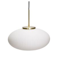 Bild von Hübsch Serene Pendelleuchte Ellipse Ø: 40 cm - Weiß 