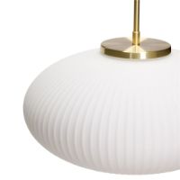 Bild von Hübsch Serene Pendelleuchte Ellipse Ø: 40 cm - Weiß 