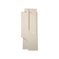 Bild von Kristina Dam Serif Relief L Wanddekoration 113x45 cm - Off White