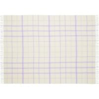 Bild von Silkeborg Uldspinderi Warp and Weft Vibrant Plaid 130x190 cm - Rohweiß/Flieder