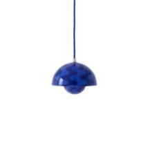 Bild von &Tradition Blumentopf VP10 Pendel Ø: 16 cm - Kobaltblau & Twilight Blue Muster