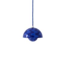 Bild von &Tradition Blumentopf VP10 Pendel Ø: 16 cm - Kobaltblau & Dämmerungsblau Muster