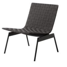 Bild von &Tradition Ville AV44 Outdoor Loungesessel SH: 40 cm - Warm Black