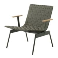 Bild von &Tradition Ville AV44 Outdoor Loungesessel m. Armlæn SH: 40 cm - Bronzegrün