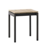 Bild von &Tradition Ville AV47 Outdoor-Hocker H: 46 cm - Wam Schwarz/Teak