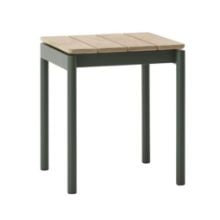 Bild von &Tradition Ville AV47 Outdoor-Hocker H: 46 cm - Bronzegrün/Teak