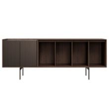 Bild von Vipp 675 Chimney Hero 1 Schrank L: 177 cm - Dunkle Eiche/Marmor