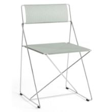 Bild von HAY X-Line Chrome Chair SH: 46 cm - Pale Linden Pulverbeschichteter Stahl