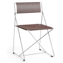 Bild von HAY X-Line Chrome Chair SH: 46 cm - Eisenrot pulverbeschichteter Stahl