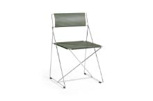 Bild von HAY X-Line Chrome Chair SH: 46 cm - Herbstgrüner pulverbeschichteter Stahl