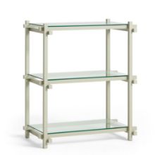 Bild von HAY Woody Column Lav 2.0 B:75,5 x L: 44,5 x H: 85,5 cm - Rauchgrau/Glas