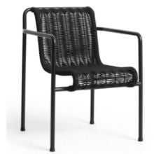 Bild von HAY Palissade Cord Dining Armchair SH: 45 cm - Anthrazit