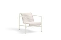 Bild von HAY Palissade Loungesessel, niedrig, weiches Steppkissen, 50 x 116 cm, Cremeweiß