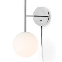 Bild von Audo Copenhagen TR Bulb Pendelwandleuchte Ø: 20 cm - Polierter Stahl